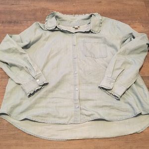 Button down blue shirt